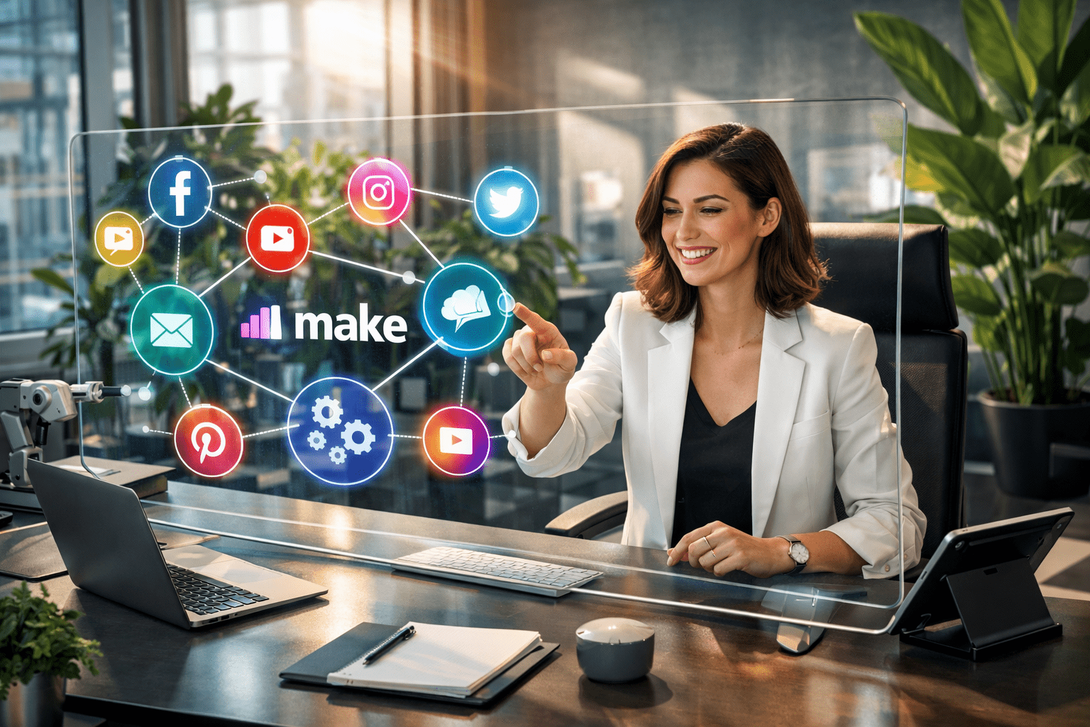 Как интегрировать социальные сети с Make.com для автоматизации постинга?